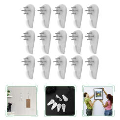 Useful Plastic No Trace Nail Easy To Fix Without Trace Invisible Wall Hook Durable White Photo Picture Frame Nail Home