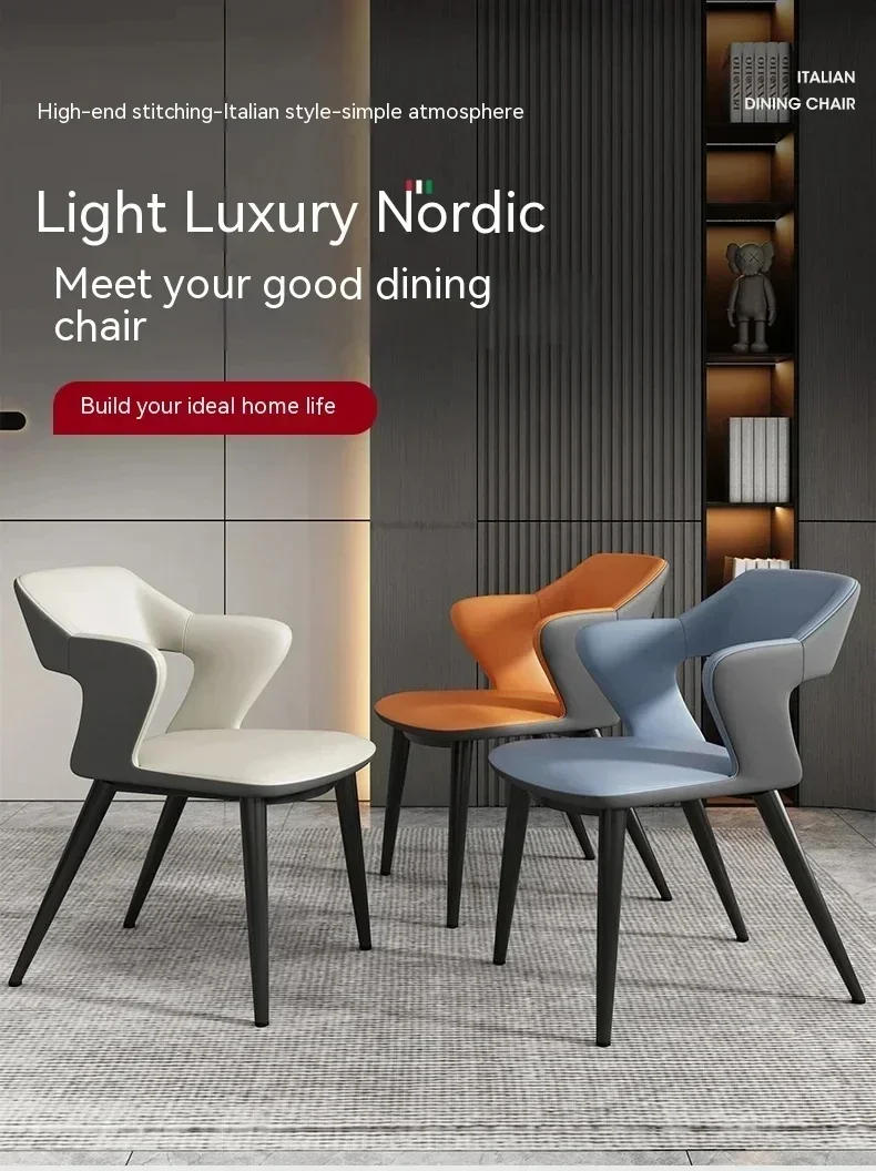 Description Picture 2 of itemErgonomic Modern Dining Chairs Nordic Mobile Design Accent Dining Chairs Bedroom Relax Muebles Para Hogar Bedroom Furniture