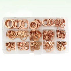 300PCS Copper Rings Assortment Sealing Rings Copper Washers Size M5 to M20
