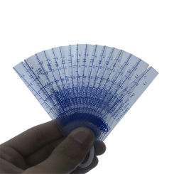 25 Blades Feeler Gauges Metric Measurement 0.05-1.0-1.5-2.0 /0.05-5.0 Gap Metric Filler Feeler Gauge Plastic Measuring gap gage