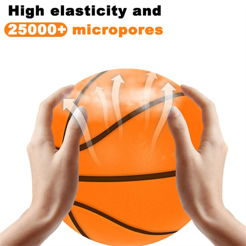 Description Picture 6 of itemSilent Basketball Indoor Mute Bouncing Ball High Density PU Foam Squeezable Quiet Basketball No Noise Children Sports At Home