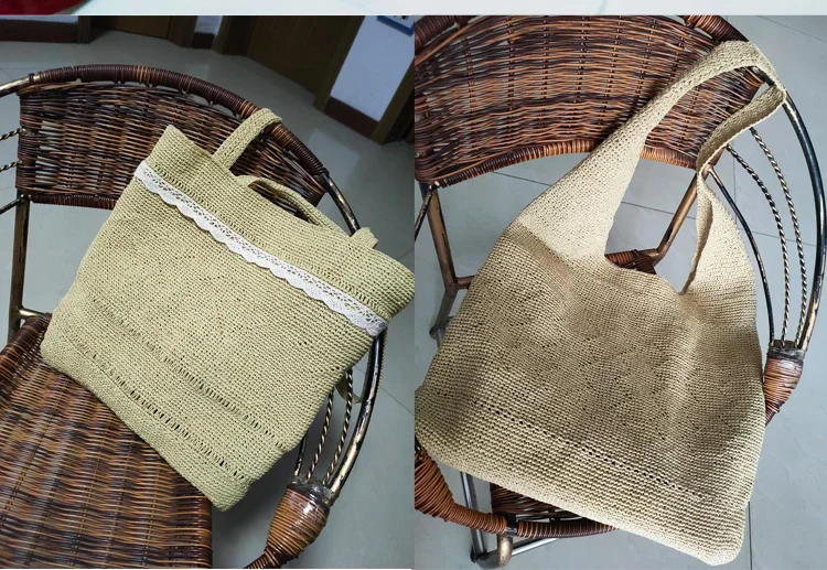 Description Picture 5 of item220M Extra Fine Japanese Plant Raffia Straw Thin Thread Hand-Woven Bag Summer Knitted Hat Hook Crochet Line DIY Eco Friendly