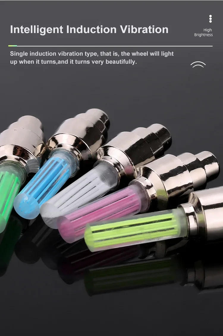 Description Picture 5 of itemNeon Bike Spoke Light Mini LED Bicycle Taillight MTB Wheel Tire Nozzle Valve Caps Lamp Cycling Warning Head Rear