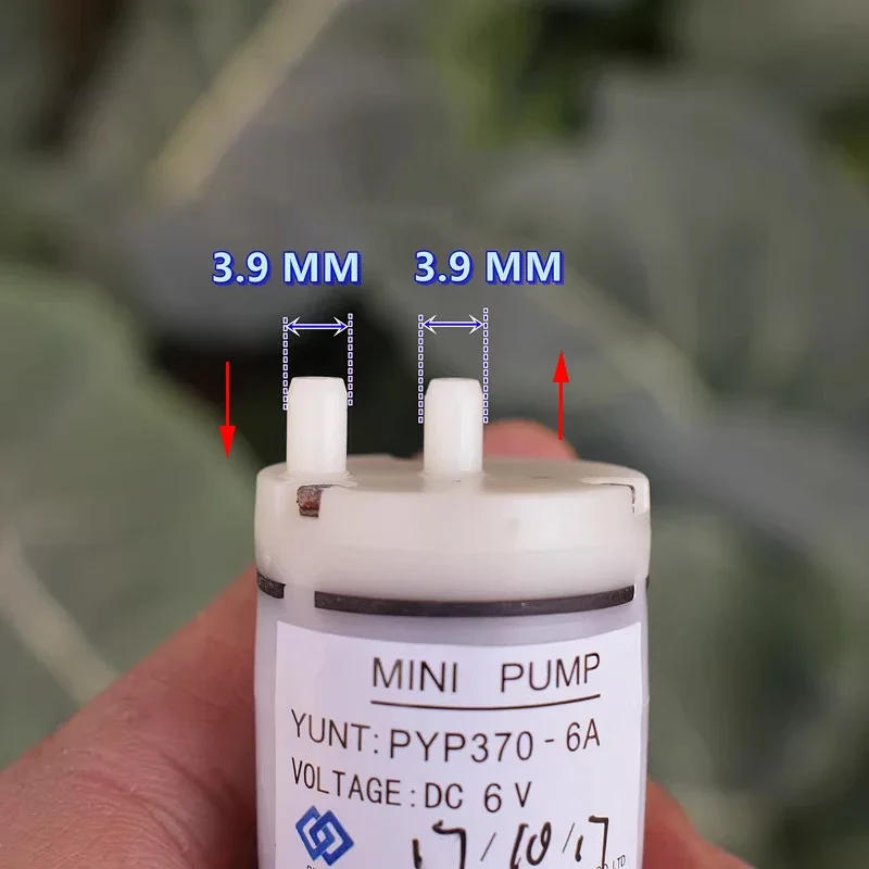 Description Picture 2 of itemPYP370-6A DC 5V 6V Small 370 Motor Diaphragm Pump Vacuum Air Oxygen Pressure Pump Mini Negative Pressure Suction Pump