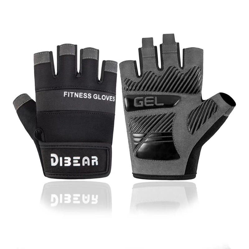 Description Picture 3 of item1 Pair Bodybuilding Gym Gloves Weightlifting Dumbbell Training Anti-Slip Fitness Gloves Crossfit Workout Exercise for Men Women