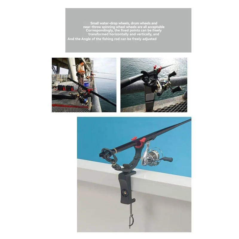 Description Picture 4 of itemABHT-Portable 360° Adjustable Boat Rod Bracket Fishing Turret Holder For Boats Support Gear
