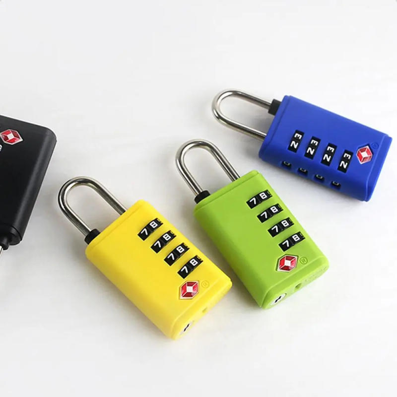 Description Picture 6 of itemNew TSA 4 Digit Combination Lock Padlock Anti-theft Customs Password Lock Security Tool Suitcase Luggage Coded Lock Travel