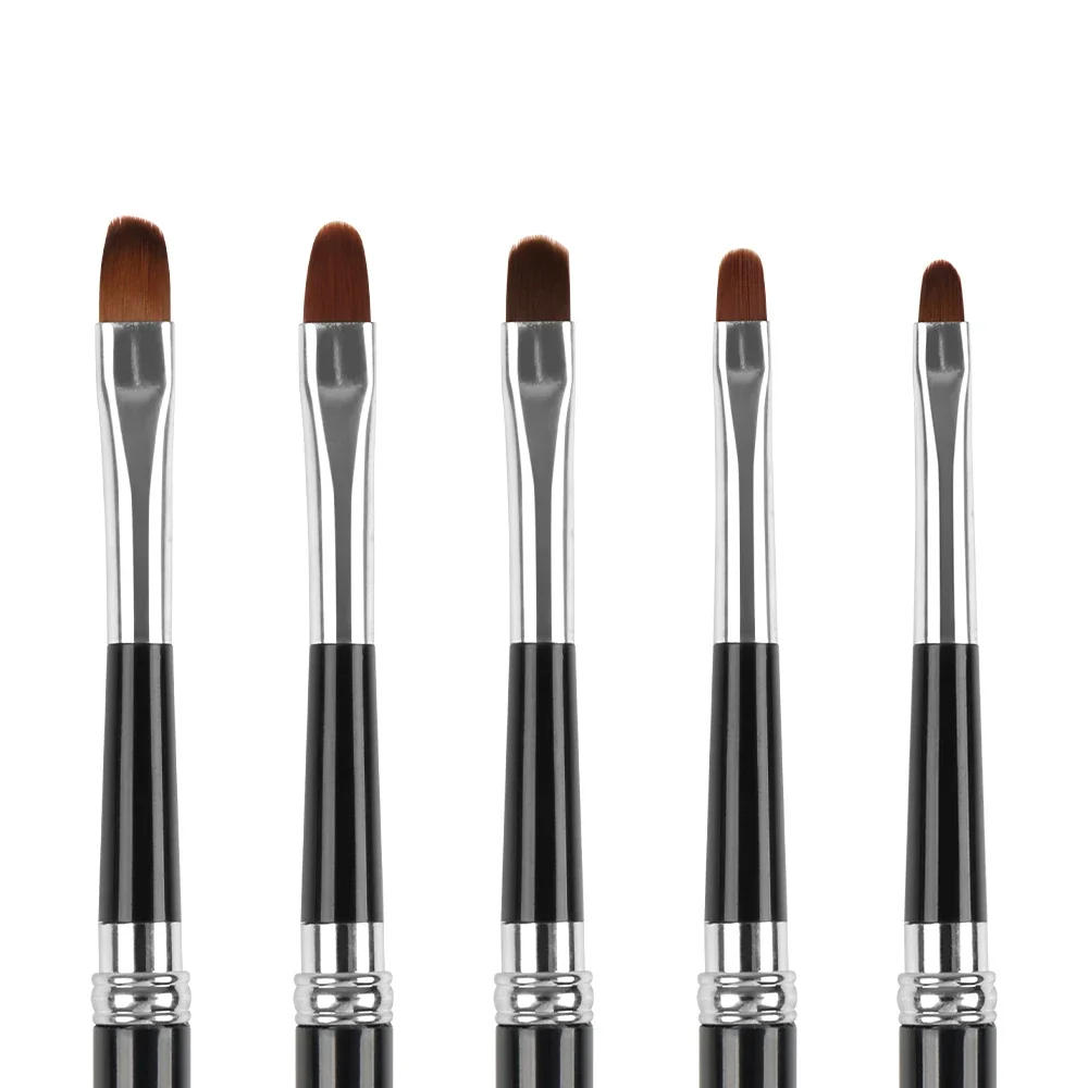 Description Picture 2 of itemBQAN #2#4#6#8Oval Brush UV Gel Nail Brush Nail Art Painting Pen Tools Manicure Art Acrylic Brushes Nail Drawing Pen Tools