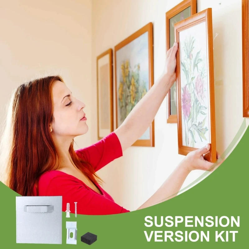 Description Picture 6 of item652F Adhesive Hanging Plates Self Adhesive Metal Hanger Set Multifunction Self Adhesive Picture Hanger set for  artwork Display