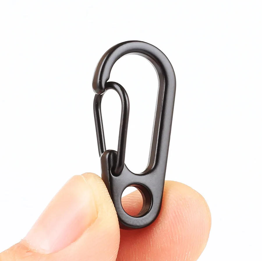 Description Picture 4 of item5Pcs Lobster Clasp Buckle Keychian Mini Carabiners Outdoor Camping Hiking Buckles Alloy Spring Snap Hooks Keychains Tool Clips