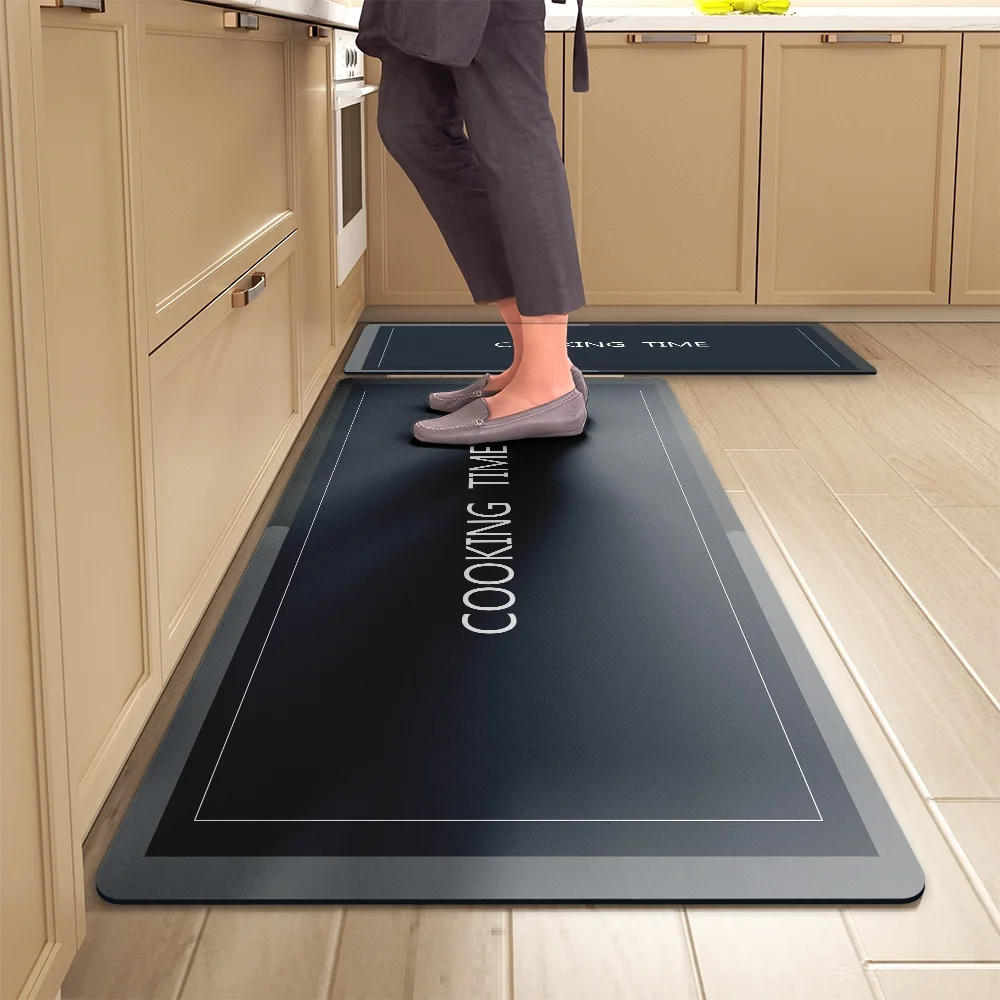 Description Picture 2 of itemKitchen Floor Mats Soft Waterproof Non-slip  Bathroom Entrance Foot Mats Household Long Strip Carpet Water-absorbent Floor Mats