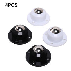 4pcs Self Adhesive Caster Wheels Kit Stainless Steel 360 Degree Pulley Roller Wheel For Furniture Tables Storage Box Trash Can