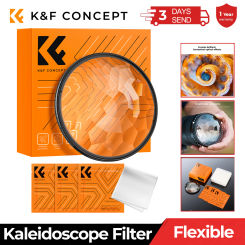 K&F Concept Kaleidoscope Filters Special Effects Filter with 3pcs Vacuum Cleaning Cloths for Camera Lenses Nano-K Series Filters