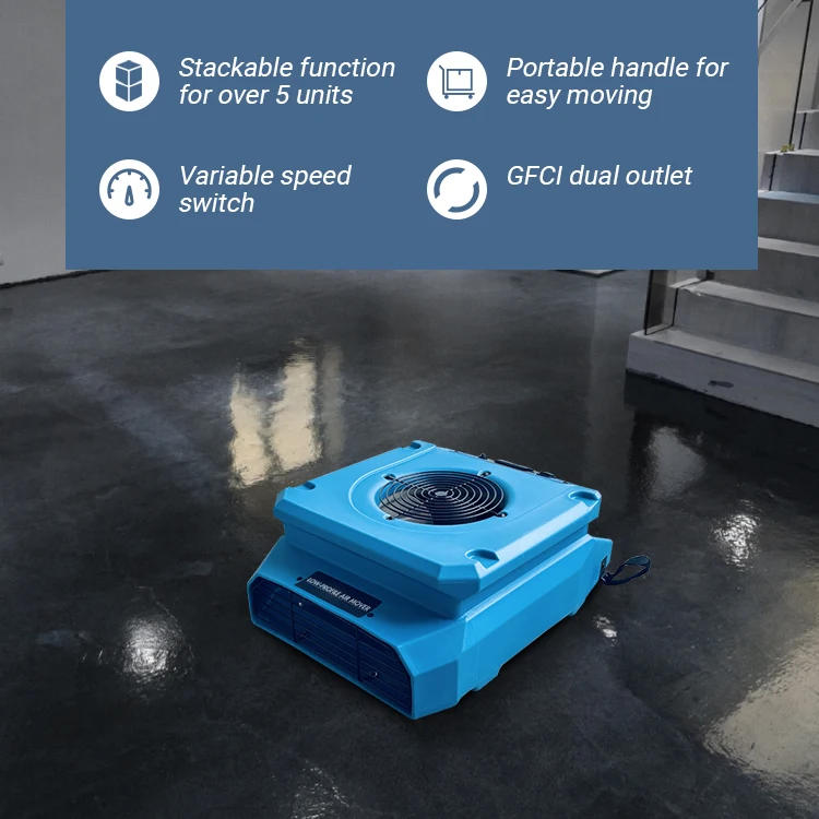 Description Picture 4 of itemBest Restoration Commercial Compact 1000CFM Low Profile Air Mover Fan Blower Air Mover