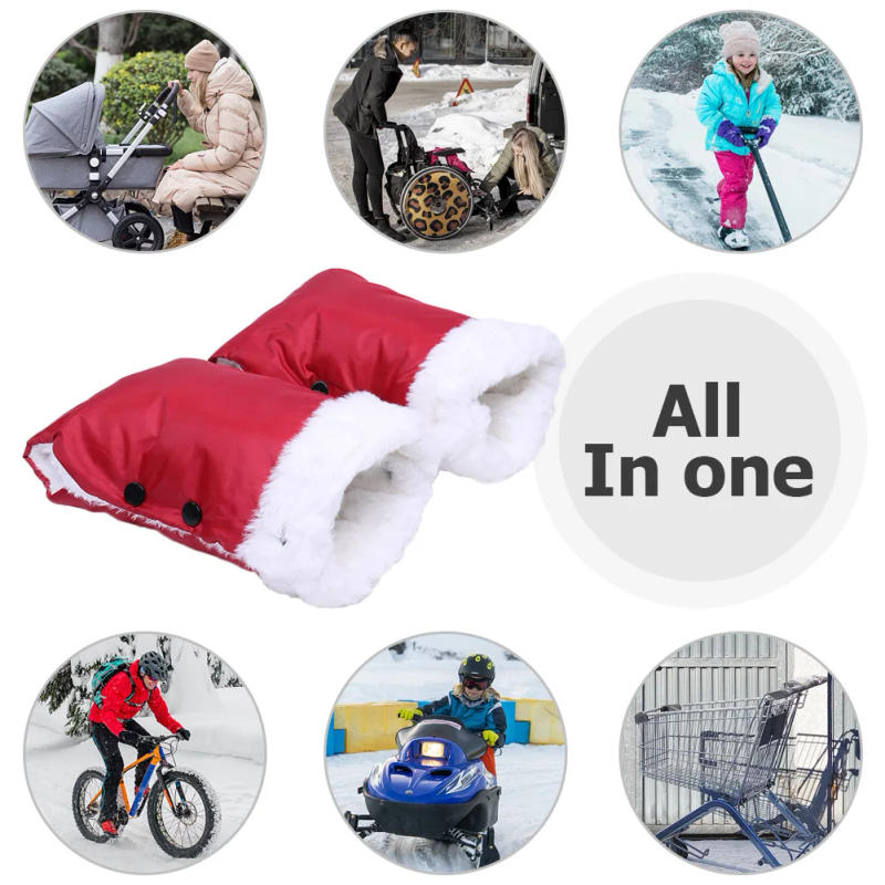 Description Picture 6 of itemStrollers Fleece Hand Muff Waterproof Baby Stroller Mittens Windproof Thick Warm Baby Buggy Handcover Stroller Accessories