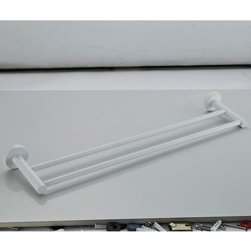 Description Picture 5 of item304SUS Towel rack Two poles Wall-Mounted Bathroom Item Shelf Suitable for Shower Rooms Bathroom Accessories