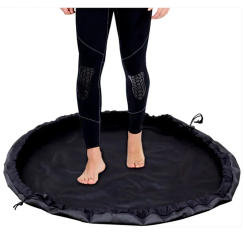 Waterproof Beach Bag Pouch Sports Polyester Mat Surfing Diving Suit Storage Wetsuit Black Carry Pack Swimming Accessories