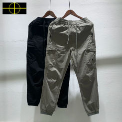 Spring New Patch Embroidery Pants Men Women Cotton Straight Casual Sweatpants Men Cross Badge Pants