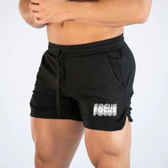 2024 Muscle New Large Sports Shorts Men's Brother Fast Dry Marathon Running Three-piece Pants Fitness Shorts