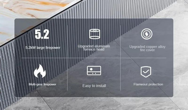 Description Picture 4 of itemGas Stove Double Burner Household Natural Stove Desktop Fierce Fire Liquefied Gas Cooktop Gas Stove Home Appliance