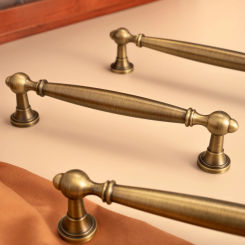 Solid Antique Bronze Pulls Brass Cabinet Knobs Furniture  Wardrobe Kitchen Handle Long Pull Drawer Handle