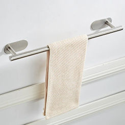 40cm 50cm Hand Towel Holder Hand Towel Rack Self Adhesive Bathroom Kitchen Towel Bar Stick on Wall Stainless Steel Gold Black