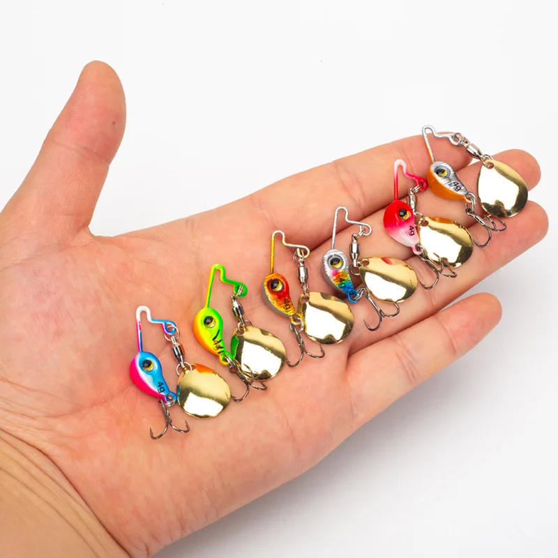 Description Picture 3 of item1pc 4g 8g Spinner Spoon Metal Jig Bait VIB Sinking Blade Spinning Treble Hook Spinnerbait Pesca Pike Carp Sea Fishing Lure