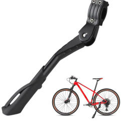 Bike Kickstand Adjustable Aluminium Alloy Rear Side Bicycle Stand Support For Bike 24"-29" Accessories