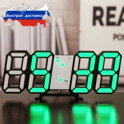 Digital Table Clock Desktop Wall LED Light Alarm Clock INS Digital Antique Style 3d Wall Clock with Backlight Home Decor