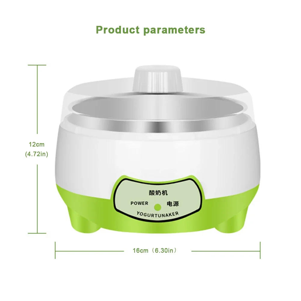 Description Picture 6 of itemYogurt Maker Mini Automatic Yogurt Machine Household DIY Yogurt Tools Kitchen Appliances Stainless Steel Tank Pink 220V