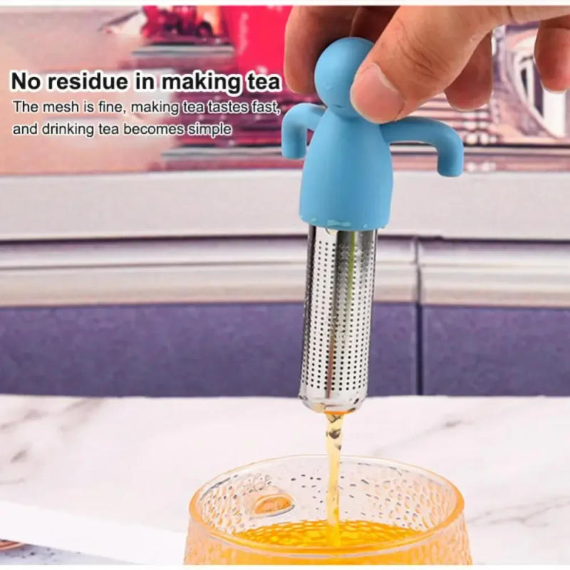 Description Picture 3 of itemStainless Steel Tea Infuser Kitchen Accessory Household Use Reusable Metal Makeup Brushes  Massage Kitchen Dining Bar Garden