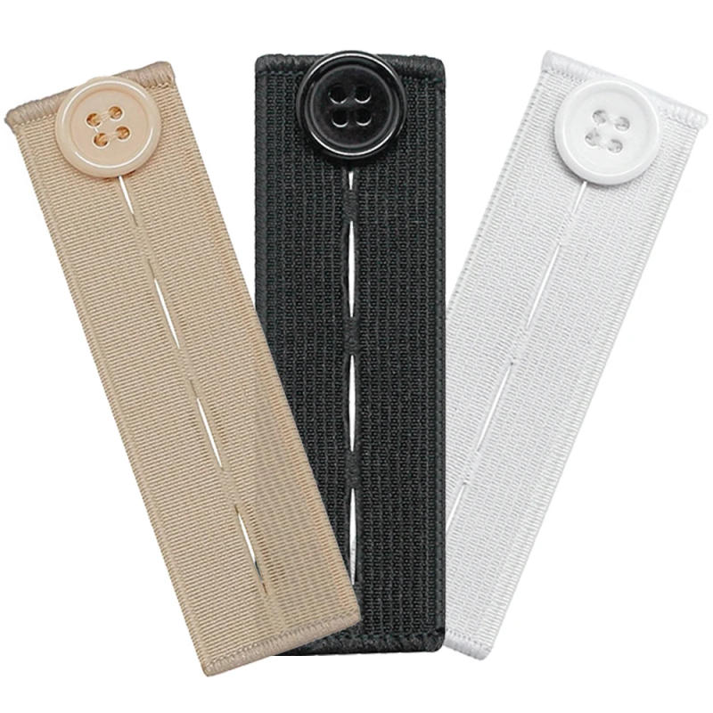 Description Picture 4 of itemBelt Tight Trousers Jeans Adjustable Waist Extenders For Pants Button Skirts Maternity Garment Button Hooks No Sewing Require