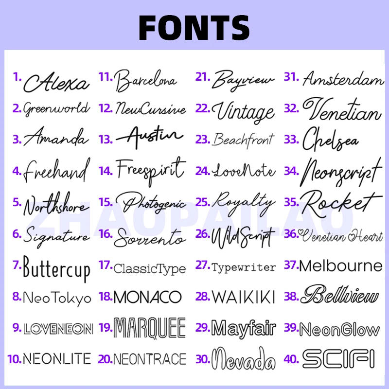 Description Picture 3 of itemCustom Neon Led Sign Customized Name Wedding LED Neon Lights USB Bedroom Birthday Decoration Home Room Party Wall Decor Signs