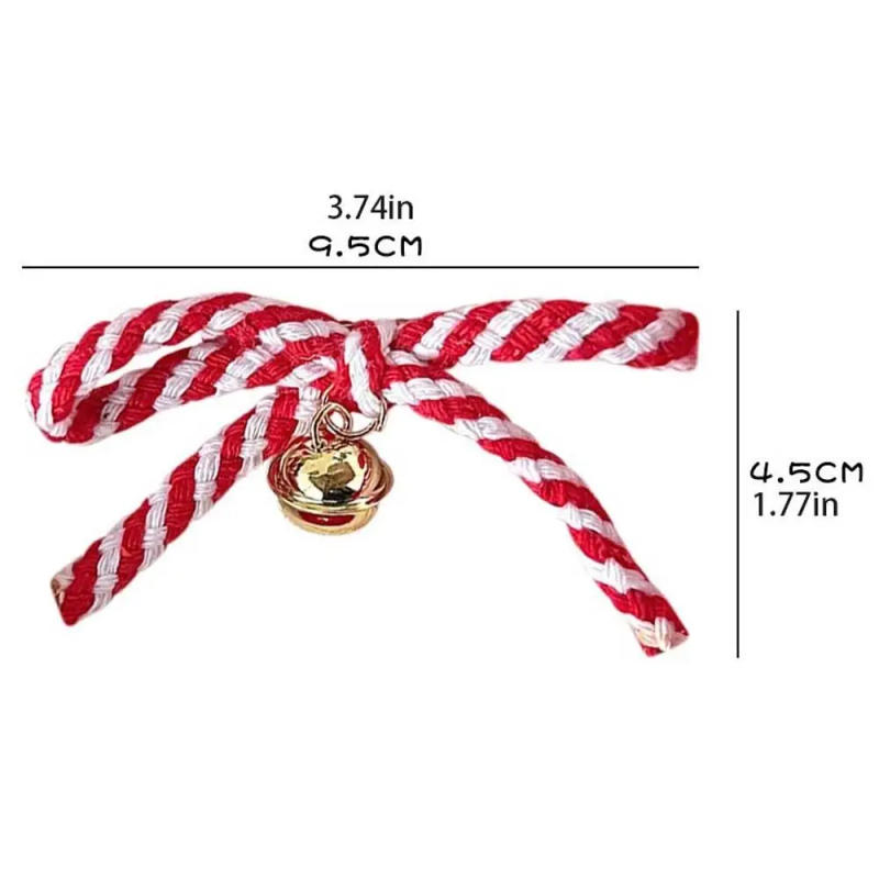 Description Picture 3 of itemStripe Bowknot Hair Clip Hair Side Clip Korean Style Sweet Barrettes Hair Accessories Ponytail Clip Bow Duckbill Clip