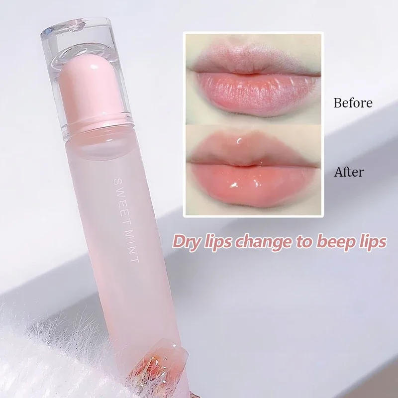 Description Picture 6 of itemJelly Lip Gloss Long Lasting Mirror Water Lip Glaze Colored Moisturizing Lipstick Crystal Shiny Lip Tint Korean Lips Care Makeup