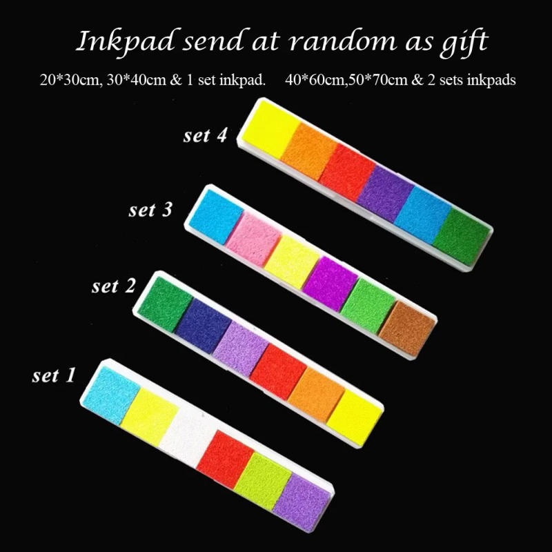 Description Picture 3 of itemDIY Fingerprint Fireworks Guest Signature Book Canvas Painting For Wedding Events Couple Anniversary Party Favor Customized Gift