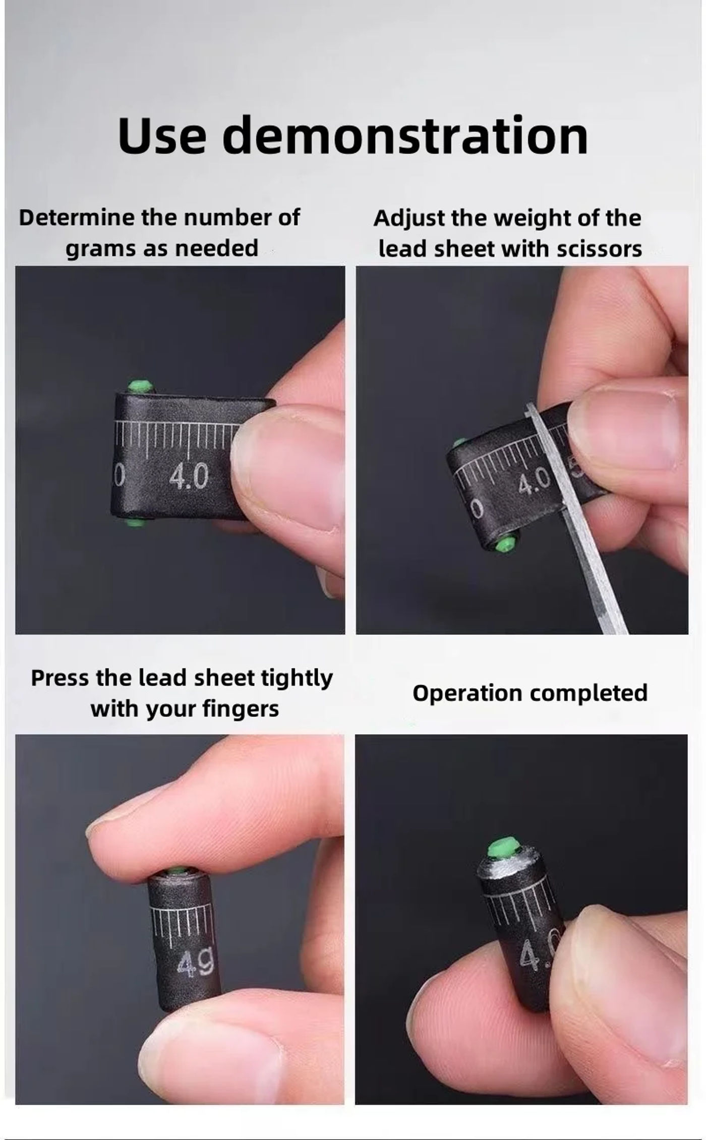 Description Picture 4 of itemNew Water Drop Sinkers with Scale Adjustable Fishing Weights Kit Fishing Alertness Compact Cylindrical Graduated Fishing Sinkers