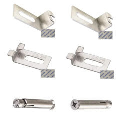 50Pcs 304 Stainless Steel  Tile Stone  Joint Hanging Bracket Sleeve Anchor For Exterior Wall