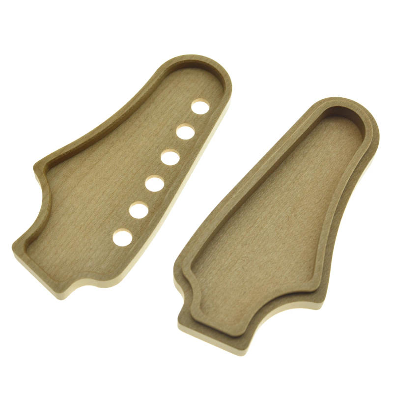 Description Picture 5 of itemDopro Maple Wood Guitar Pick Case Wooden Guitar Picks Box Guitar Body & Neck Style Plectrum Storage Holder Small Wood Box