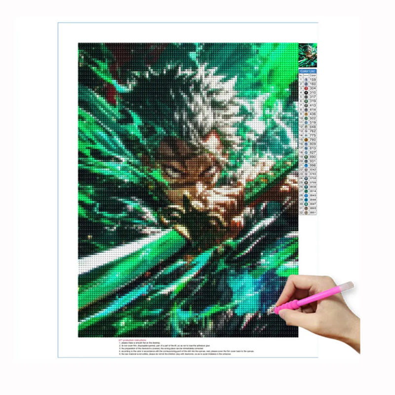 Description Picture 6 of itemDemon Slayer 5D Diamond Painting Kit Kamado Nezuko Cross Stitch Diamond Embroidery Full Diamond Mosaic DIY Rhinestone Home Decor