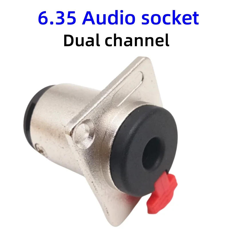 Description Picture 5 of item6.35mm Audio Socket 6.35 Dual Channel Audio Socket NJ3FPP6C Large three Core Panel soldered headphone audio socket