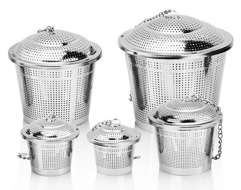 Description Picture 2 of item304 Stainless Steel Tea Ball Strainer Mesh Herbal Infuser Filter Tea Leaf Spice Tea Strainer for Teapot Kitchen Tool