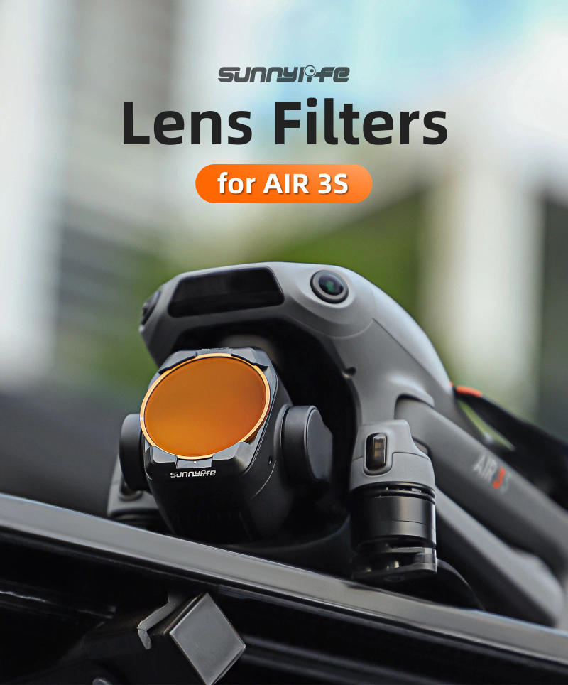 Description Picture 2 of itemGimbal Filter Kit For AIR 3S Light Reduction Filter ND/CPL/MCUV Gimbal Lens Protection Filter Drone Accessories