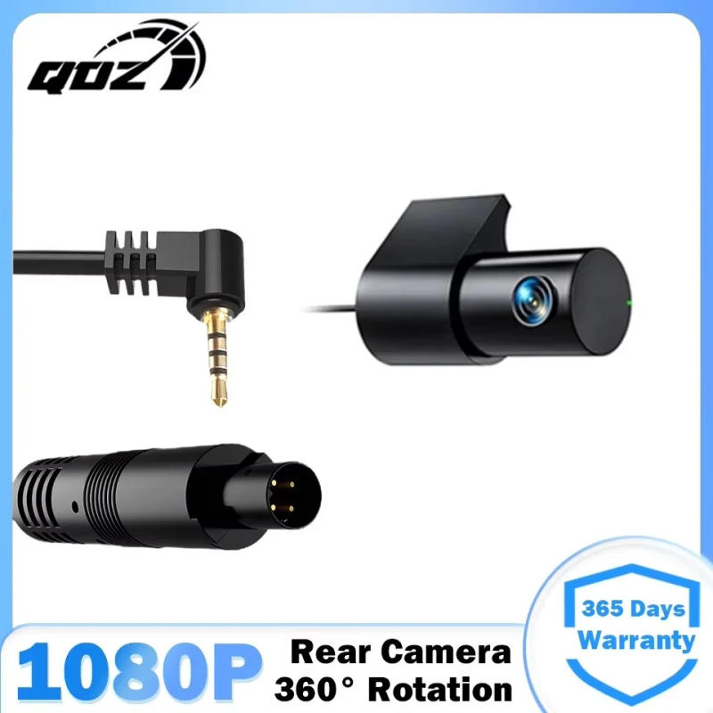 Description Picture 2 of itemQOZ 1080P AHD Rear Camera 4 Pin 2.5mm Jack Reverse Image Cam Only for Dash Cam Carplay Support CVBS CVI TVI Format