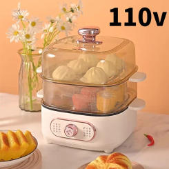 110V/220V Electric Steamer Multi Function Hot Pot Household Multi Layer Steam Cooker