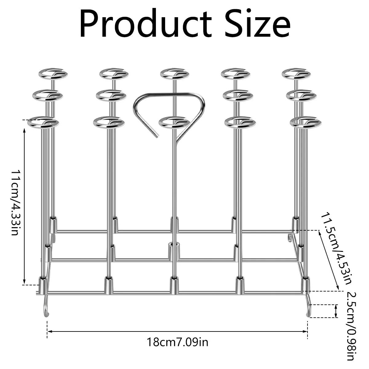 Description Picture 3 of itemAir Fryer Skewer Rack Stainless Steel Kebab Skewer Stand Air Fryer Accessories Kitchen Cooking BBQ Grill for Ninja Airfryer