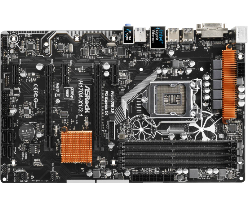 Description Picture 3 of itemASROCK H170A-X1/3.1 Motherboard Intel H170 LGA 1151 DDR4 64GB For 6th Gen Core i5-6500 i7-6700 i3-6300 G4400 cpus PCI-E 3.0 ATX