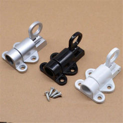 Aluminum Alloy Window Gate Security Pull Ring Spring Bounce Door Bolt Automatic Lock Black Grey Window Black/Gray/white