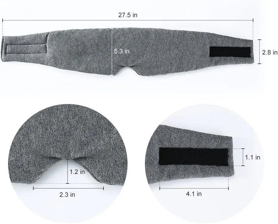 Description Picture 4 of itemCotton Sleep Mask Comfortable Breathable Sleeping Eye Mask Adjustable Eyeshade Blinder Blindfold Eye Patch Best Night Companion