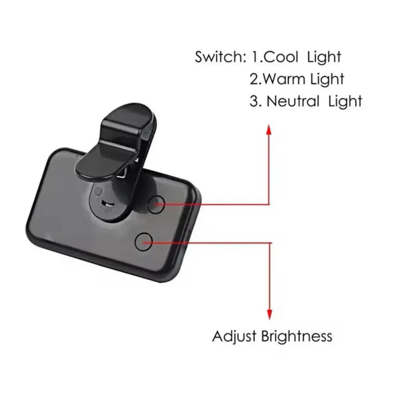 Description Picture 4 of itemPortable Mini Selfie Fill Light Rechargeable 3 Modes Adjustable Brightness Clip On For Phone Laptop Tablet Meeting Make Up